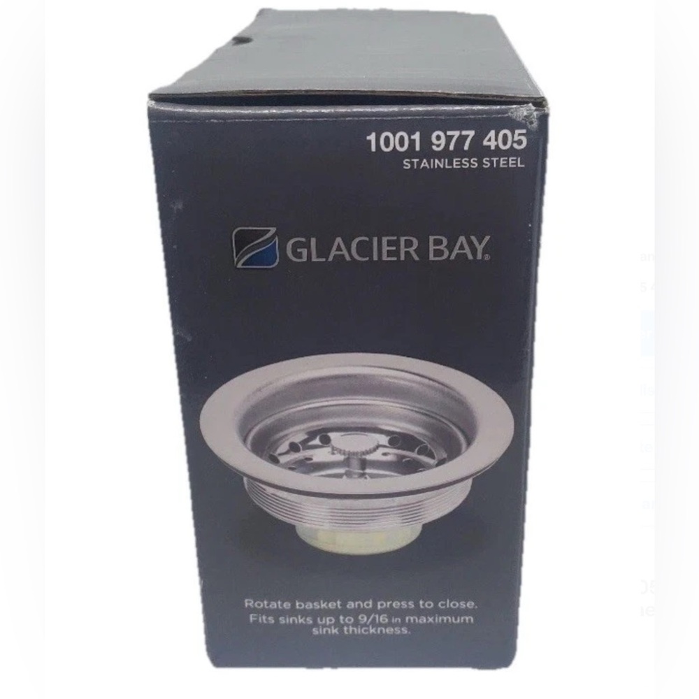 GLACIER BAY 1001 977 405 Stainless Steel Standard Post Sink Strainer /7043-103SS